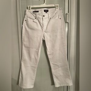 NYDJ Marilyn Straight Crop Jeans: Optic White